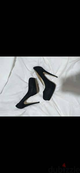 black suede high heels 39/40 worn twice 4
