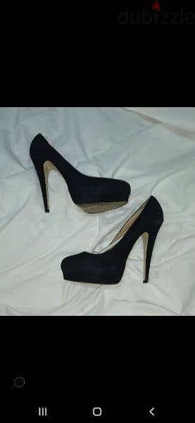 black suede high heels 39/40 worn twice 6