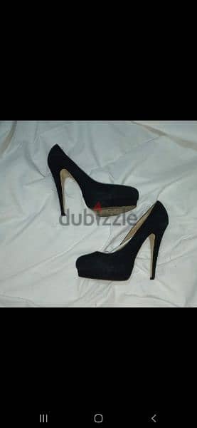 black suede high heels 39/40 worn twice 7