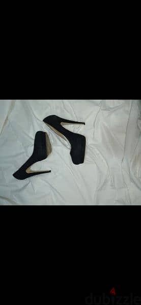 black suede high heels 39/40 worn twice 8