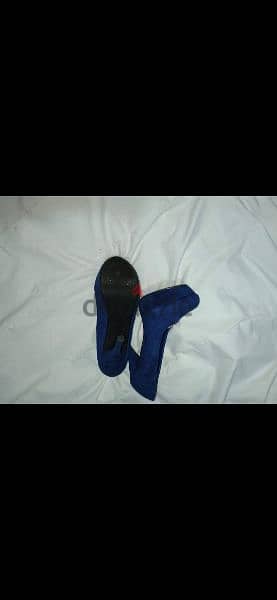 shoes royal blue suede high heels 38/39/40 worn once 3