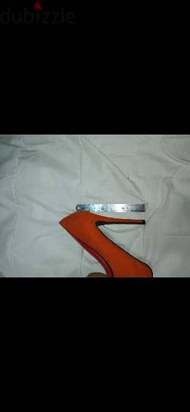Shoes orange suede high heels 38 39 40 worn once 3