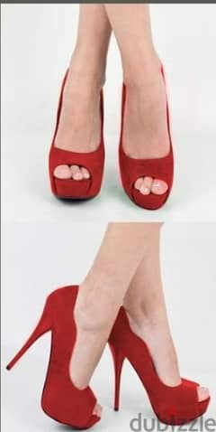 Shoes zara open toe red shoes size 38/39 worn 2 times 0