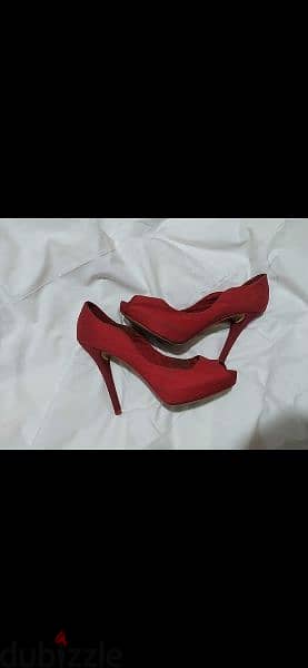 Shoes zara open toe red shoes size 38/39 worn 2 times 1