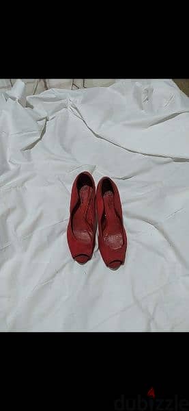 Shoes zara open toe red shoes size 38/39 worn 2 times 2