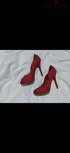 Shoes zara open toe red shoes size 38/39 worn 2 times 3