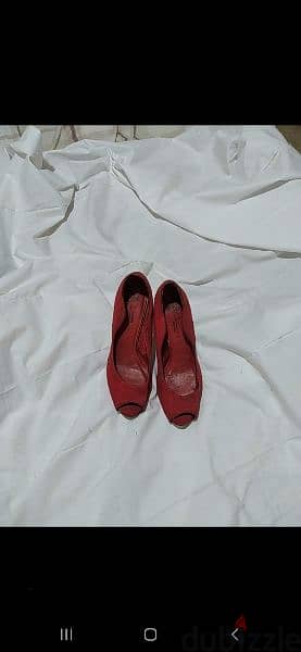 Shoes zara open toe red shoes size 38/39 worn 2 times 4