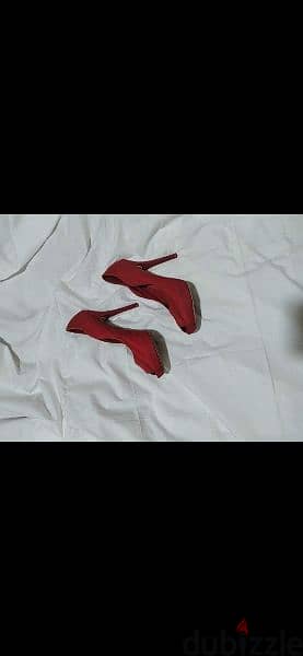 Shoes zara open toe red shoes size 38/39 worn 2 times 7