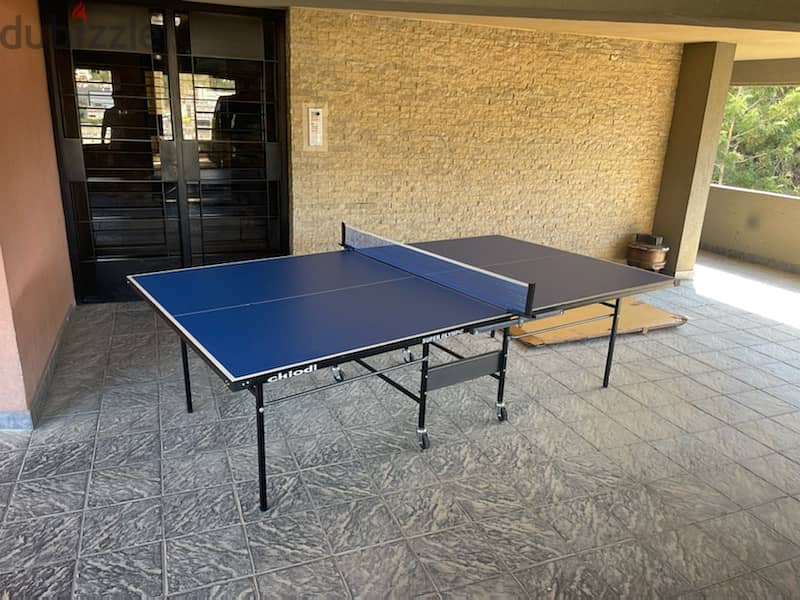 Table Tennis Ping Pong Indoor Chiodi with set of rackets 2
