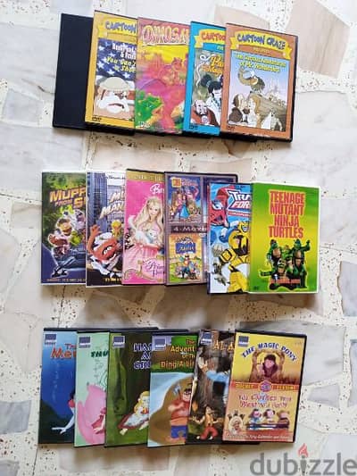 17 Dvd Cartoon CDs for kids/ افلام كرتون للاطفال