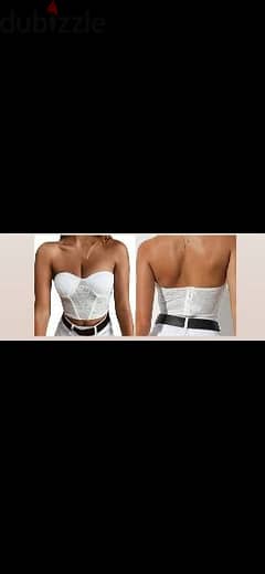 top corsset only in white s to xxL