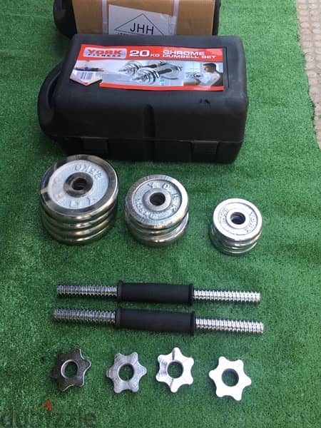 dumbell set chrome 20 kilo 70/443573 RODGE 4