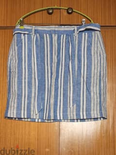 Tommy Hilfiger linen skirt size medium تنورة ٤٠