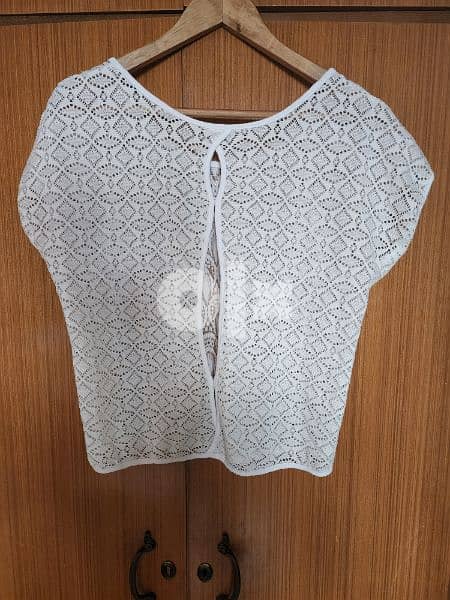 Lace crochet top M/ S 36 38 بلوزة نسائي 1