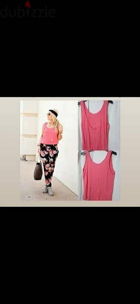 top coral colour sleeveless top s to xxL 1