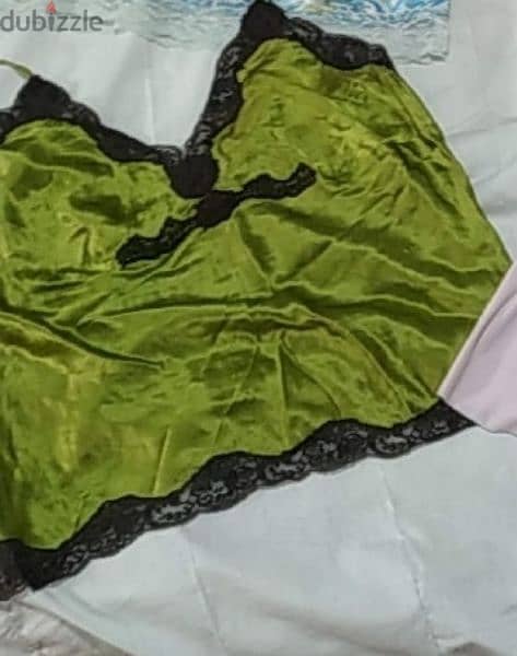top satin green and brown top s to xxL 1