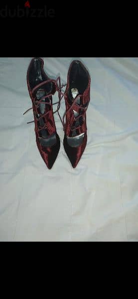 shoes burgundy shoes 39/40 worn one time 2