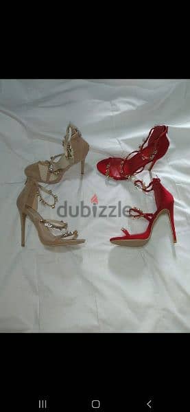 available red or nude sandals 39/40 8
