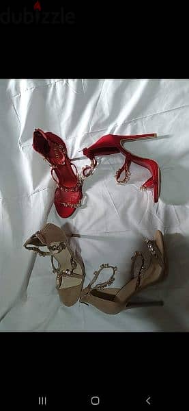 available red or nude sandals 39/40 9