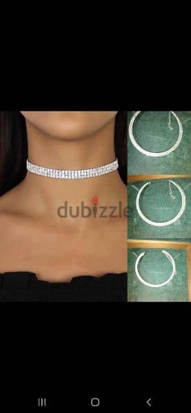 3 lines of strass choker