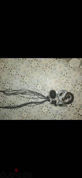 vintage necklace metal black 6
