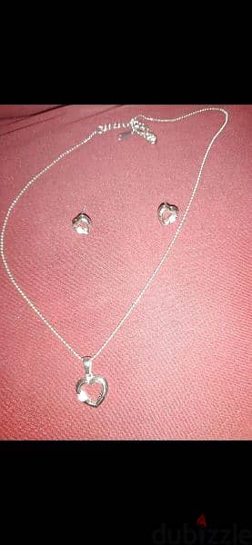set from YSL silver 924 eartings and necklace 1