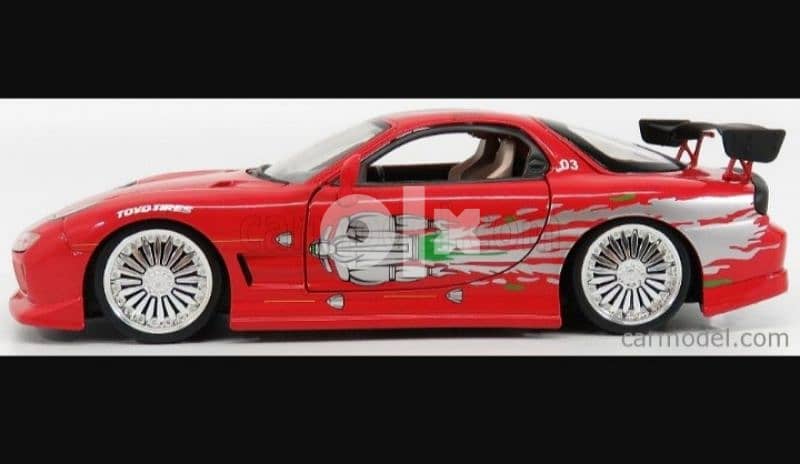 Mazda RX-7 (Fast and Furious) diecast car model 1:24. 1