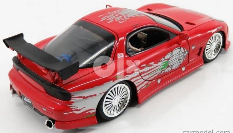 Mazda RX-7 (Fast and Furious) diecast car model 1:24. 2