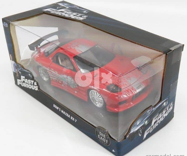 Mazda RX-7 (Fast and Furious) diecast car model 1:24. 4