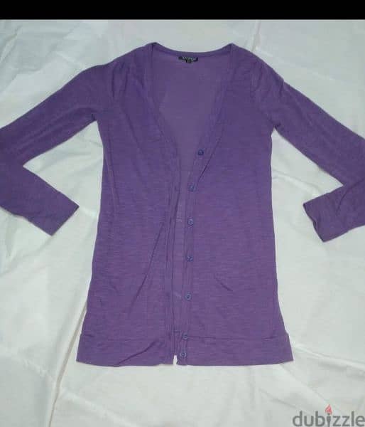 cardigan only in purple s to xL  1=7$ or 3=15$ 4