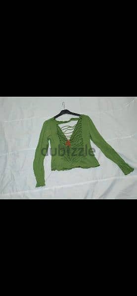top shreded back green top s to xxL 4