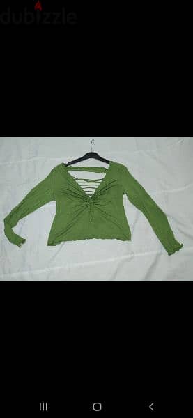top shreded back green top s to xxL 5