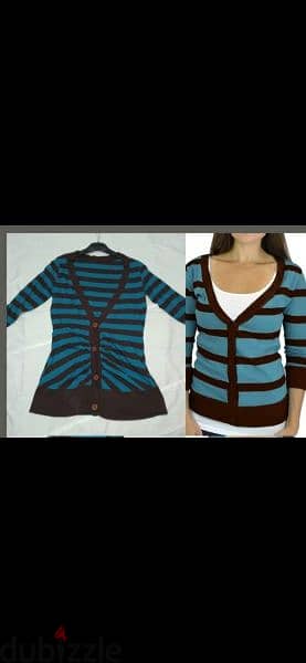 blue/brown open cardigan s to xxL terke