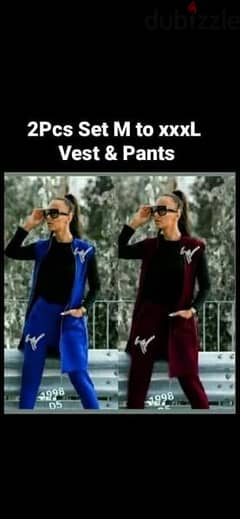 survetment jilet and pants 2pcs set 2 colours m to xxxxL Turkeh 0
