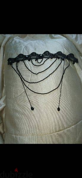 necklace vintage lace and pearl necklace black 5
