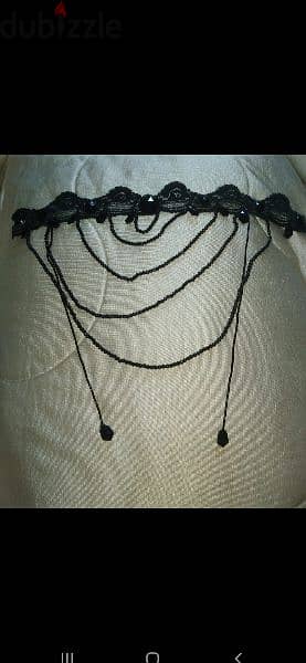 necklace vintage lace and pearl necklace black 6