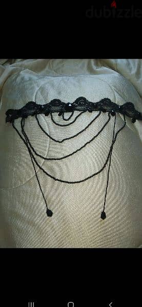 necklace vintage lace and pearl necklace black 7