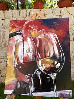 wine painting