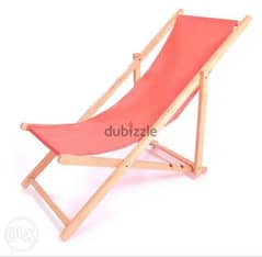 كرسي بحر خشب. wooden beach chaise longue