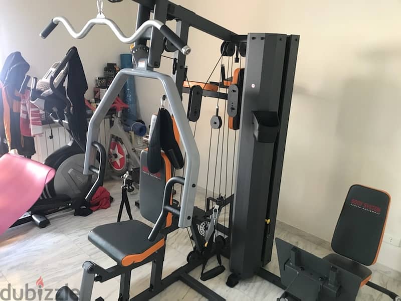olympic home gym 100 kg weight stacks 4