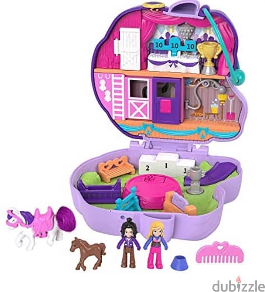 Polly Pocket Jumpin’ Style Pony Compact with Horse Show Theme 2