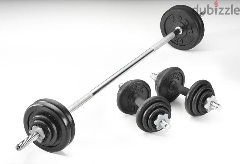 Paint dumbbell 50kg set with  barbell 0