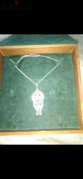 necklace full strass silver tone 4