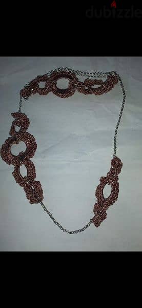 necklace vintage necklaces crochet or black stripes 2= 12$ 5