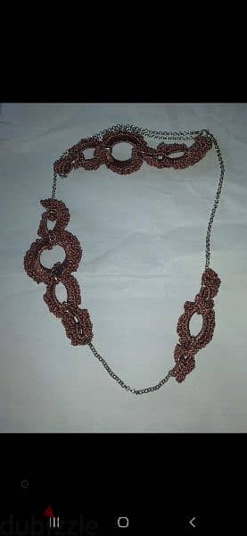 necklace vintage necklaces crochet or black stripes 2= 12$ 7