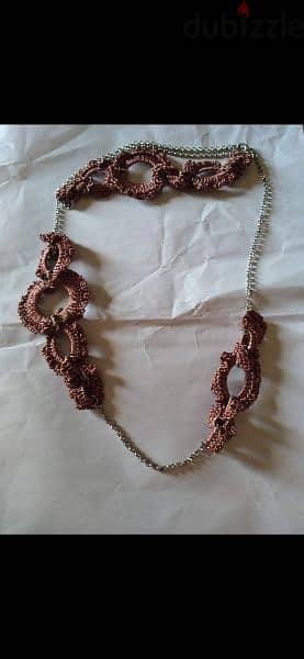 necklace vintage necklaces crochet or black stripes 2= 12$ 8