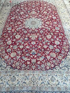 سجاد عجمي . نايين وردة حرير482/315. Persian Carpet. Tapis. Hand made 0