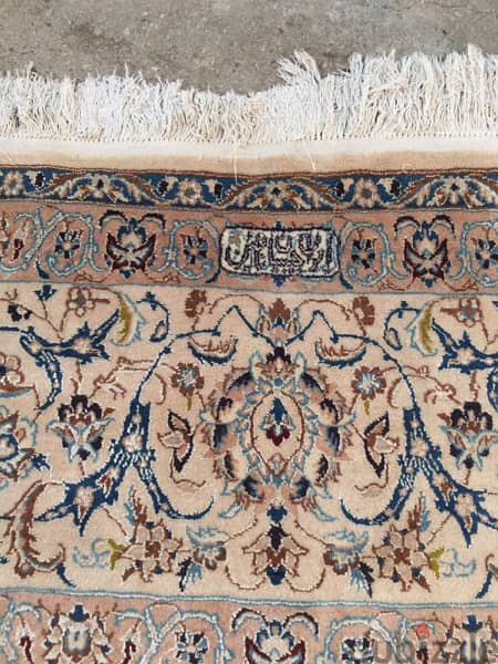سجاد عجمي . نايين وردة حرير482/315. Persian Carpet. Tapis. Hand made 11