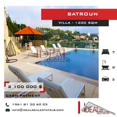 Fully furnished villa for sale in batroun 1200 sqm REF#jcf3309 0