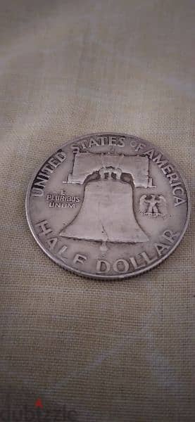 USA Memorial for president Franklin Silver  Half Dollar Coin  12. grs 1